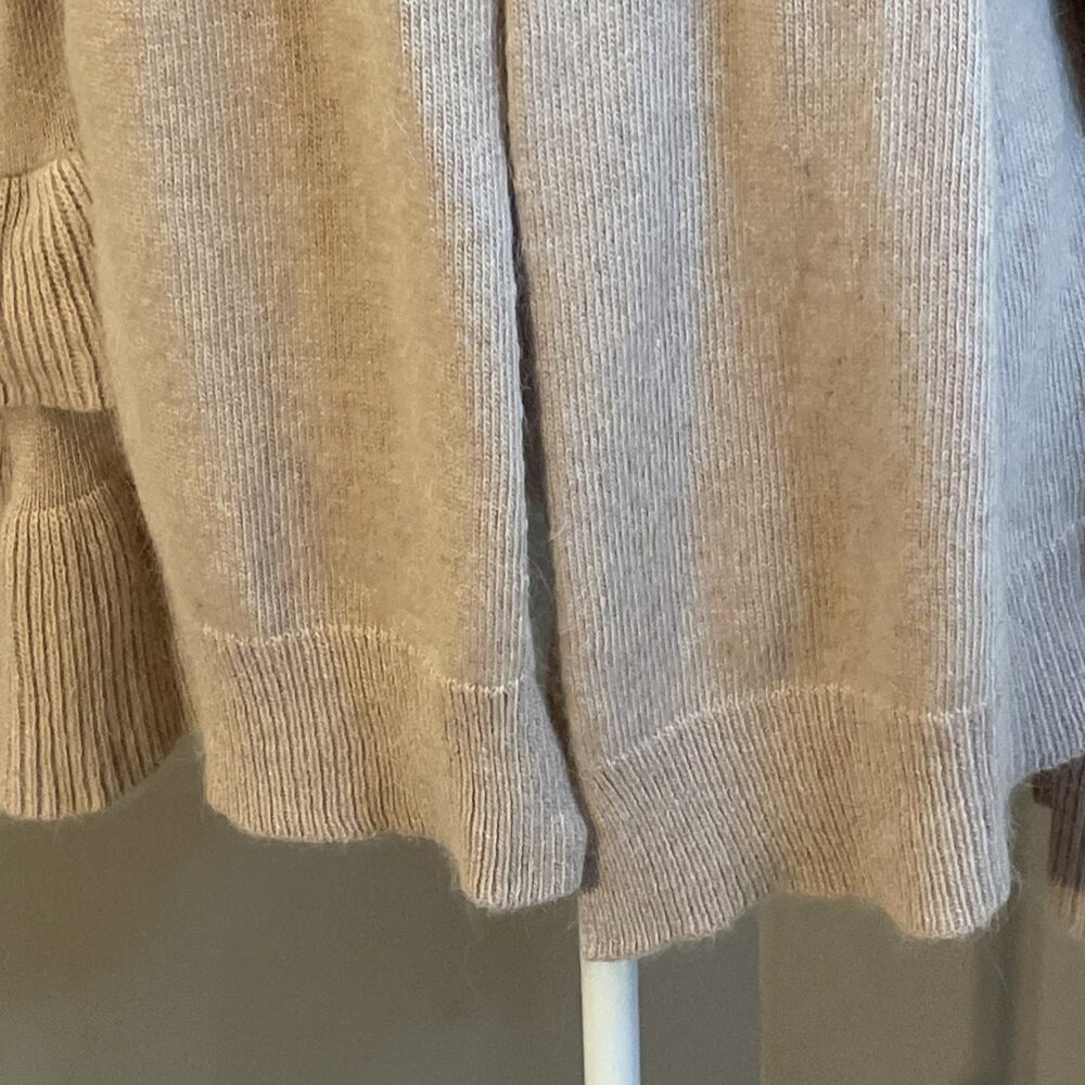 POL Cardigan Sweater Pink Open Front Tiered Bell Sleeves Wool Blend Wms Sz M - Picture 4 of 10